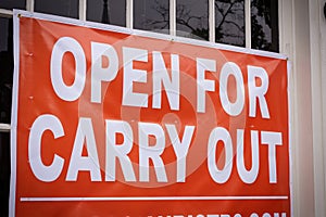 Carry Out Sign