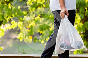 Carry Plastic Bags in the Park