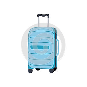 carry suitcase cartoon vector illustration