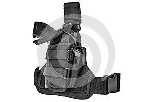 Carrying weapons case: military tactical cartridge belt for pouch made from high-tech fabric with quick connection system, close