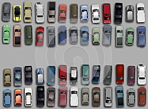 Cars from above