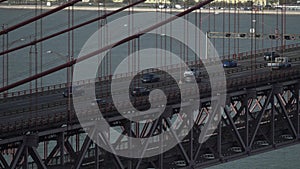 Cars Circulating On A Bridge