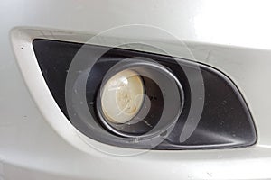cars with dull fog lamp