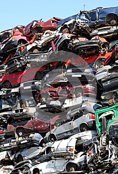 Cars junkyard