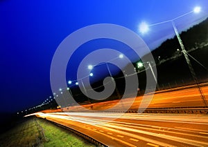 Cars at night photo