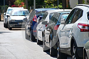 Cars parked.