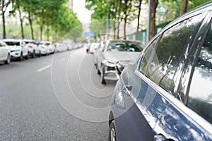 cars parked in parking lot