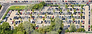 Cars Parking In Car Parking Lot