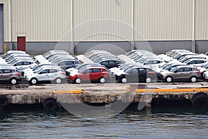 Cars at the port