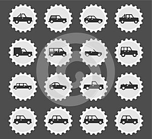 Cars simply icons photo