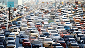 cars in a traffic jam