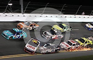 Cars wreck at Daytona