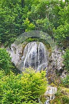 Carsa waterfall in Romania Cheile Nerei