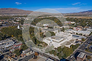 CARSON CITY, NEVADA, UNITED STATES - Oct 14, 2020: A view of Nevada\'s Capitol Mall