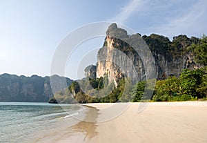 Carst cliffs of Railay beach