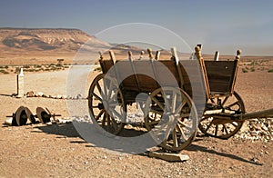 Cart in desert