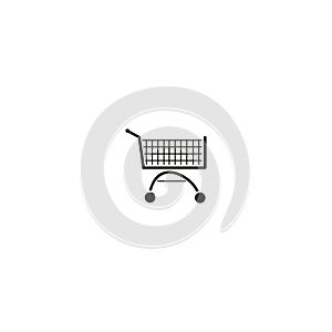 Cart for products vector icon