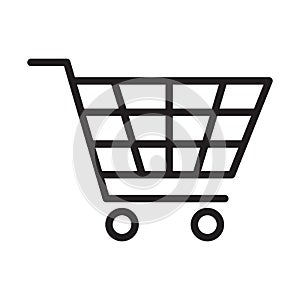 Cart, shopping cart, shopping, ecommerce fully editable vector icon photo