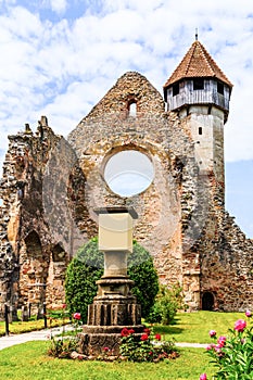 Carta, Sibiu. Ruins of medieval Cistercian abbey. photo