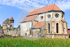Carta, Sibiu. Ruins of medieval Cistercian abbey. photo