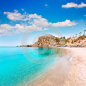 Cartagena Cala Cortina beach in Murcia Spain photo