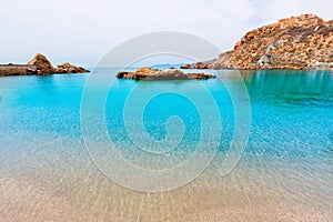 Cartagena Cala Cortina beach in Murcia Spain photo