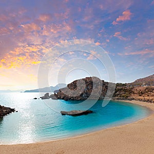 Cartagena Cala Cortina beach in Murcia Spain photo