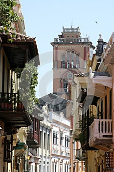 Cartagena de Indias architecture. Colombia