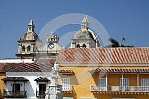 Cartagena de Indias architecture. Colombia