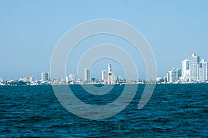 Cartagena de Indias from the sea photo