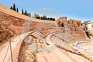 Cartagena Roman Amphitheater in Murcia Spain photo