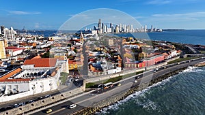 Cartagena Skyline At Cartagena In Bolivar Colombia. photo