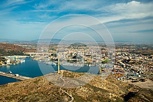 Cartagena, Spain. View over the port