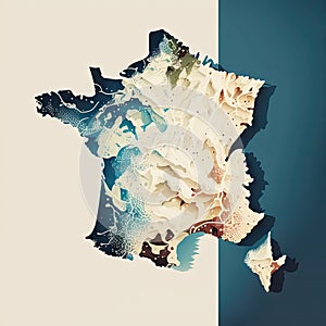 Carte France effet stylisÃ© photo