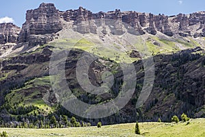 Carter Mountain volcanic talus cliffs