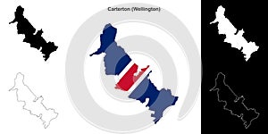 Carterton outline map