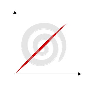 Cartesian Coordinate System With Line.