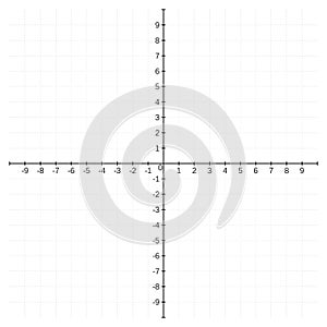 Cartesian coordinate system template photo