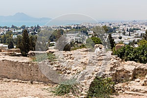 The Carthage, great city of antiquity on the north coast of Tunisia, Africa