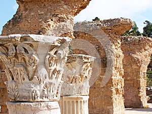 Carthage Stone Corinthian Column Capitals