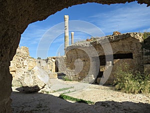 Carthago ruins of capital city of the ancient Carthaginian civilization. UNESCO World Heritage Site