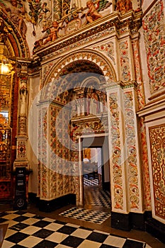 The Carthusian monastery church of the Assumption of Our Lady Monasterio de la Cartuja , Granada,