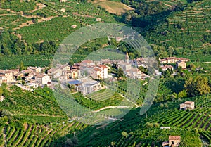 Cartizze and Prosecco vineyards