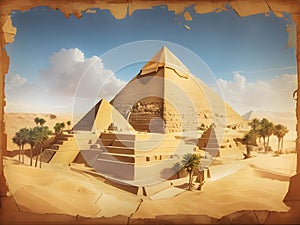 Cartographic Odyssey: Journey through History with Egypt's Pyramid Map