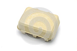 Carton box for eggs isolated