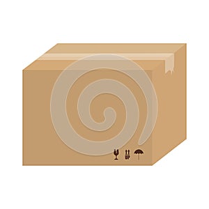Carton box icon photo