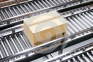 Carton box on production line