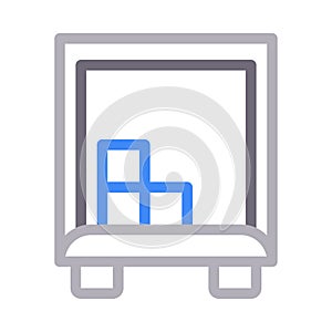 Carton colour line vector  icon