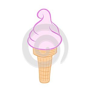 Cartoom icon ice cream
