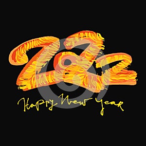 Cartoon 2022 tigerlettering